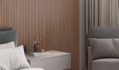 Wood Canarium Wenge Stripes- идеальный керамогранит под деревянные рейки